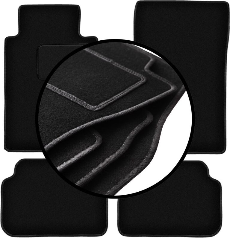 Komplettset Veloursmatten für: Mercedes E W124 Coupé (1984-1997)