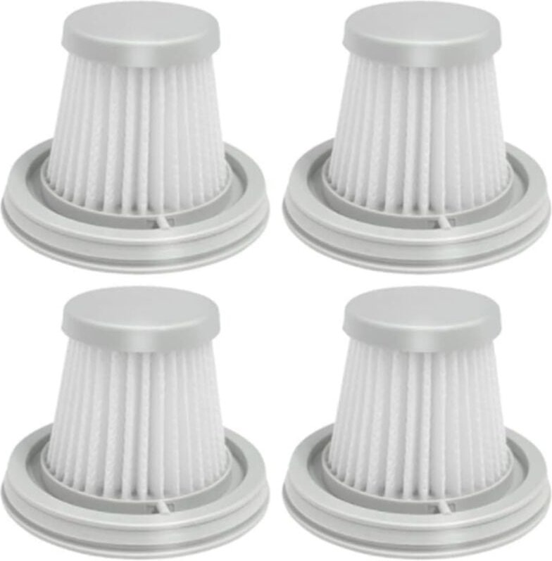 Thumbnail - 4er-Pack HEPA-Filter, kompatibel mit Xiaomi Mijia Handy Home Car Mini, waschbarer Akku-Staubsauger, Ersatzzubehörteile -...