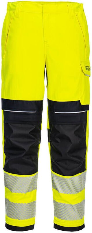 Arbeitshose Damen PW3 FR Hi-Vis Gelb/Schwarz M - FR(42) - UK(32)