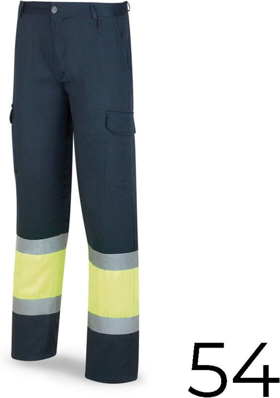 Zweifarbige Hose aus Polyester/Baumwolle mit hoher Sichtbarkeit blau/gelb Größe 54 388pfxyfa/54 brand