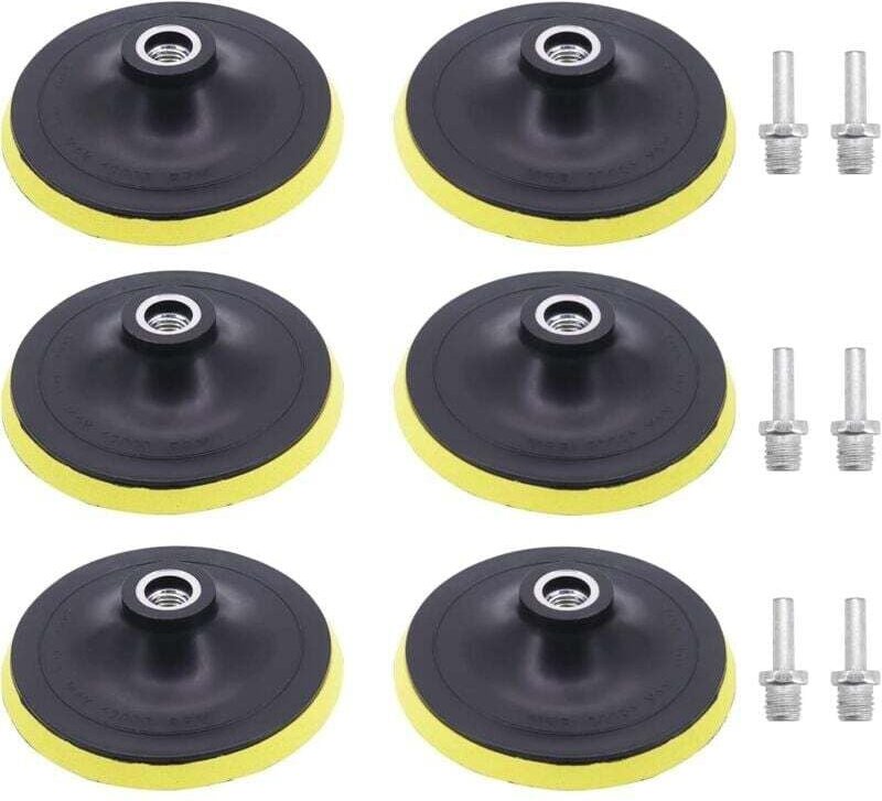 YMYNYpieces 5 Zoll 125 mm Schleifplatte mit M14 Dorn Schleifpad für Bohrmaschine, Winkelschleifer