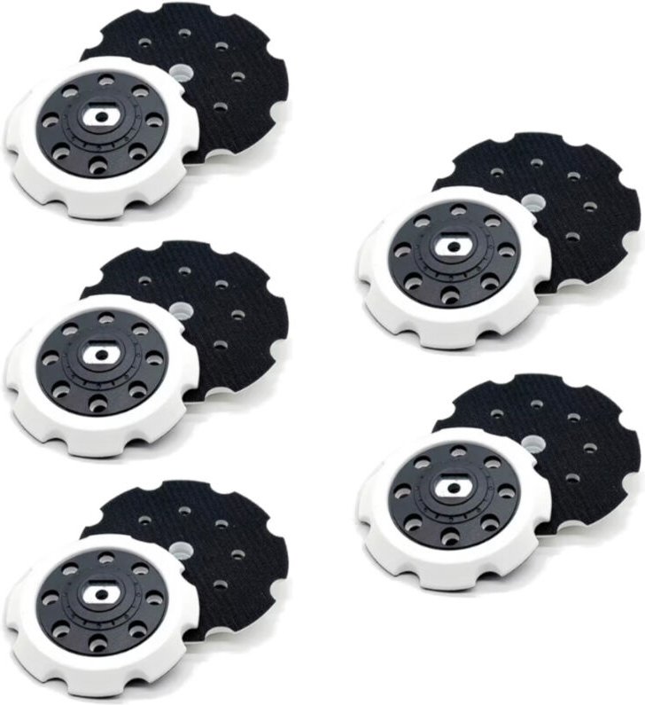 Trade-Shop 8-Loch 150mm Klett Haftteller Schleifteller für Makita po 5000 c, po 6000 c, dpo 500 z, dpo 600 z ersetzt 197...