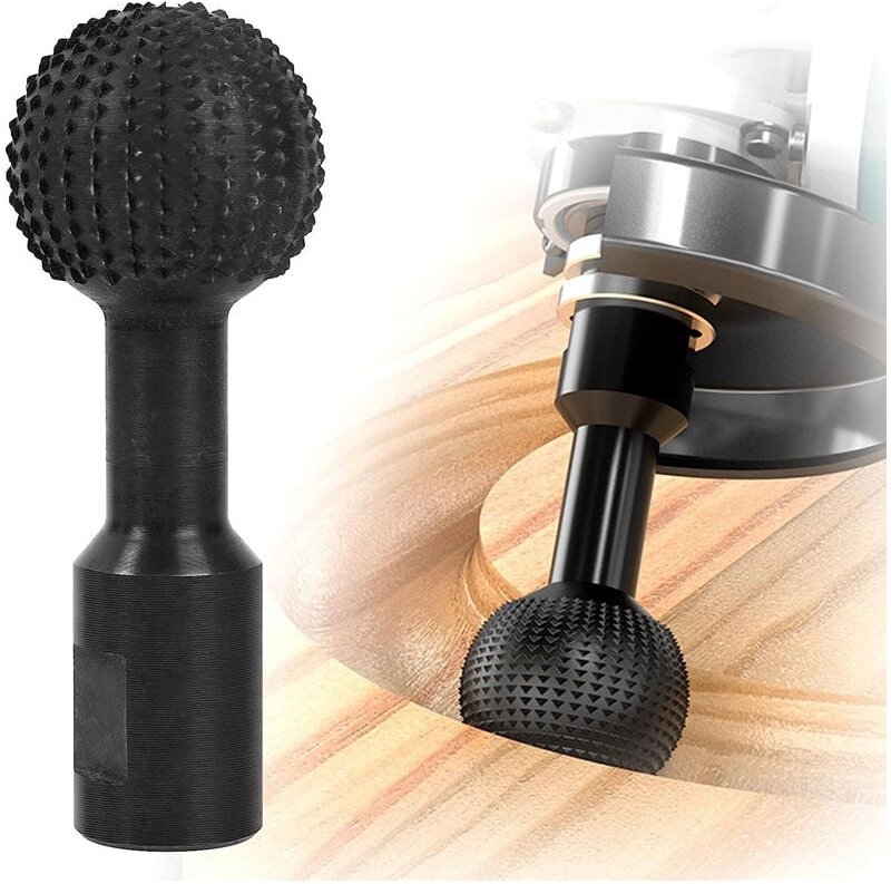 Thumbnail - Sphärischer Schleifkopf, sphärischer Fräser aus Kohlenstoffstahl, Holzschnitzerei, 14-mm-Schnittstelle für 115/125 Winke...