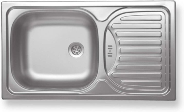 Abwäschen - Spülbecken 44x76 cm, Edelstahl DR43/76 - Novaservis