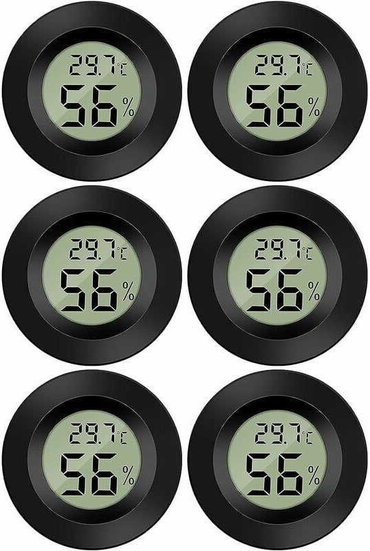 Mini-Digital-LCD-Thermometer, Hygrometer, Temperatur, Luftfeuchtigkeit, -50–70 °c, 10–99 % relative Luftfeuchtigkeit, tr...