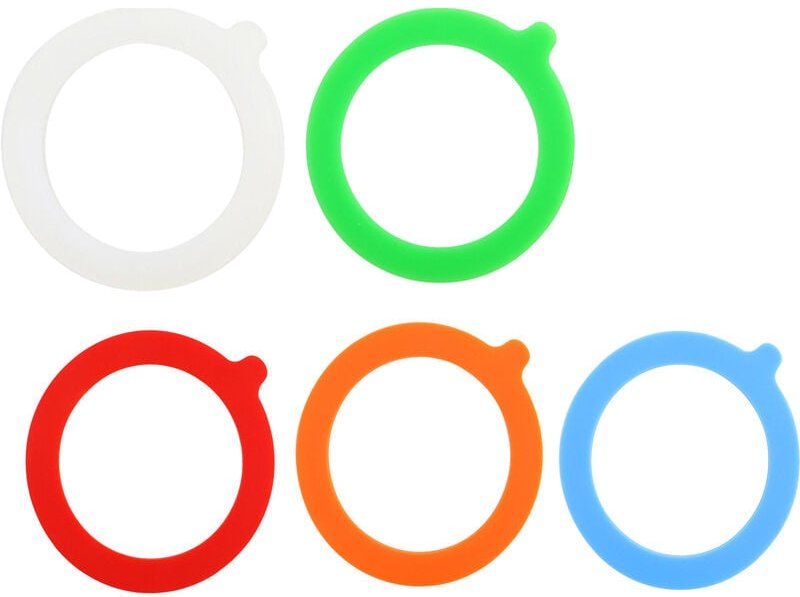 10er-Pack Gummiringe verschiedene Größen für Einmachgläser, Silikon Weck Gummiringe , Ersatzdichtungen für Einweckgummi,...