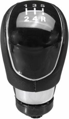 Cyslmuk - 5-Gang-Schaltknauf für Ford Focus MK2 MK3 – max s B-Max Mondeo MK4 f Schwarz 5-Gang