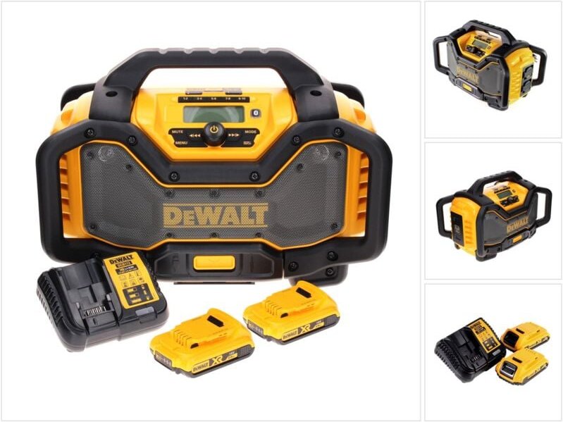 DeWalt DCR 027 D2 Akku Radio DAB+ 10,8-18,0 V + 2x Akku 2,0 Ah + Ladegerät