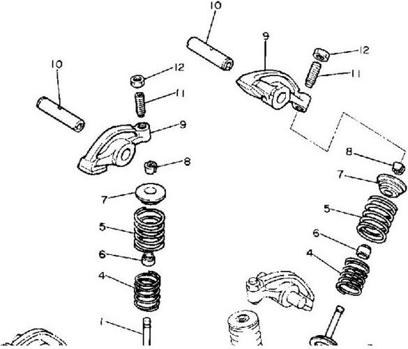 Yamaha - 22U-12156-01 – Axt Culbuteur "2" – virago 500/535 1987–96