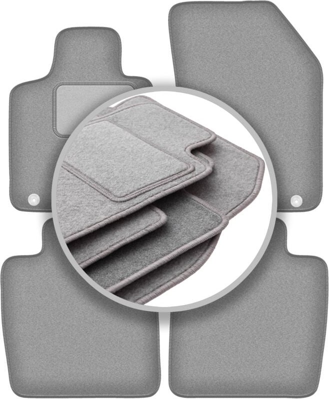 Graue Autofußmatten für: DS. 9 Limousine (2020-)