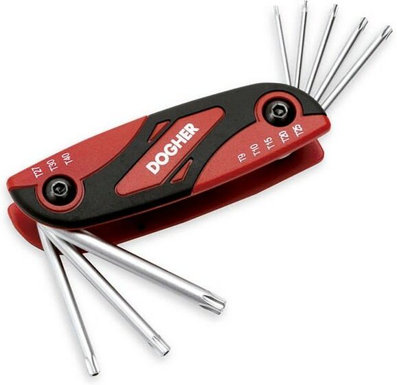 Taschenmesser Steckschlüssel-Set 8tlg TS10-TS40 Dogher 609-018