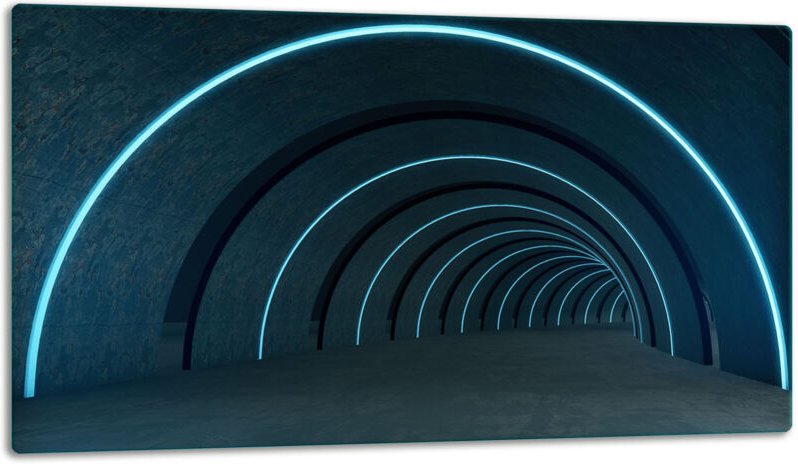 Glasschild Schneidebrett 52x30 Schwarz