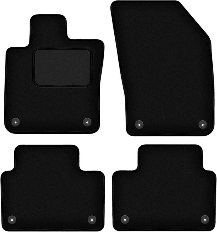 Schwarze Veloursmatten für: Volvo S60 III Limousine (2019-)