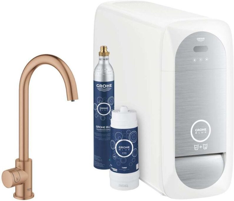 Blue Home Mono C-Auslauf Starter Kit Mono Armatur mit - Grohe