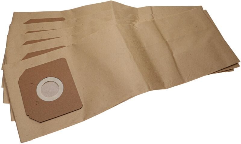 vhbw 5x Staubbeutel Ersatz für Bosch 2607432035 für Staubsauger - 56cm x 20cm braun