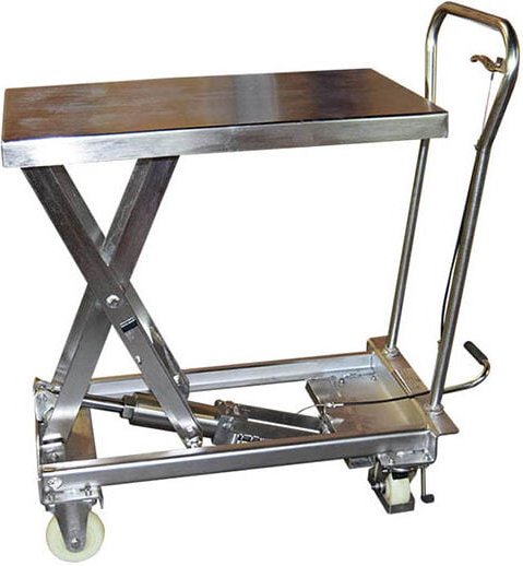 Matisère - Mechanischer Hubtisch aus Edelstahl - Tragfähigkeit 200kg - MH-V20