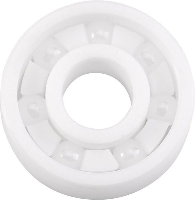 Ej.life - Akozon Ceramic Bearings, 1pc weiße Farbe ZrO2 Keramik Miniatur 608 Kugellager für Fingertip Spielzeug 8 22 7mm...