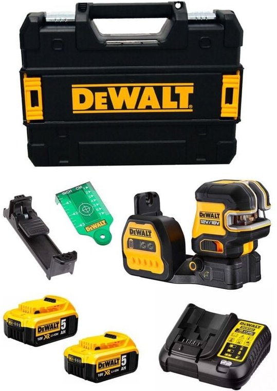 Thumbnail - Selbstnivellierender DeWALT DCE088NG18P2T (2 x 5,0 Ah + DCB107 + TSTAK II)