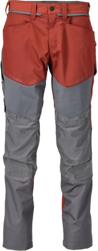 Thumbnail - Mascot - Bundhose mit Knietaschen 22479-230-2489 Gr. 76C52 herbstrot/anthrazitgrau