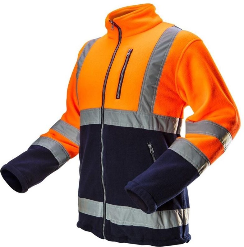 Warnschutzjacke aus Polar Fleece 280g/m² orange m