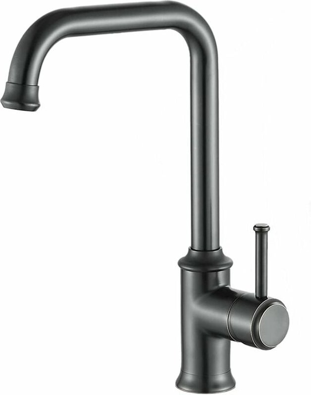 Petites Ecrevisses - Vintage Wasserhahn Küche Einhebelmischer Küchenarmatur aus Messing 360° Drehbare Hohem Auslauf Wass...