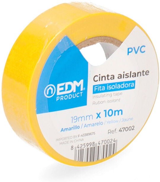 Isolierband 10m x 19mm gelb EDM 47002