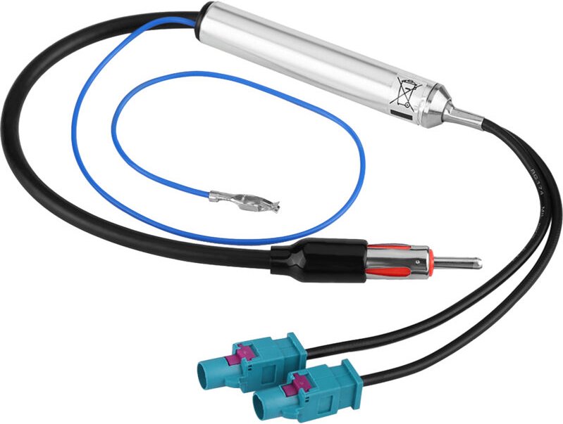 Autoradio-Stereo-Antennen-Adapter, Dual-Fakra-auf-DIN-Stecker-Kabel für Audi Skoda - Jeffergarden