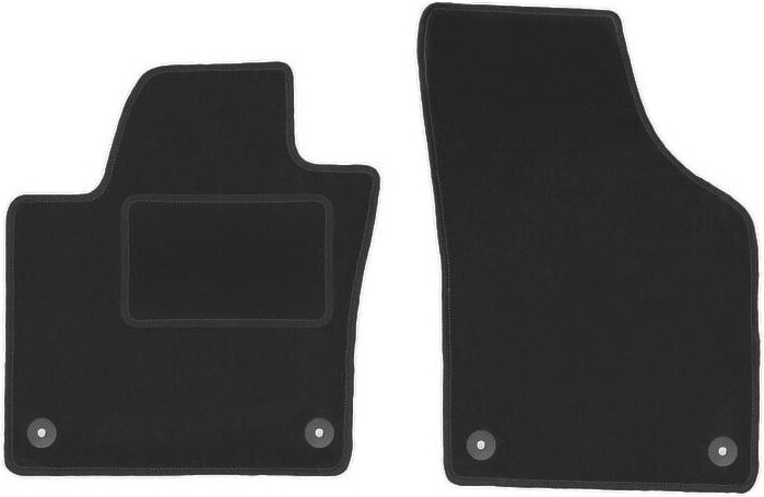 Vordere Matten schwarz für: Volkswagen Sharan II Minivan (2010-)