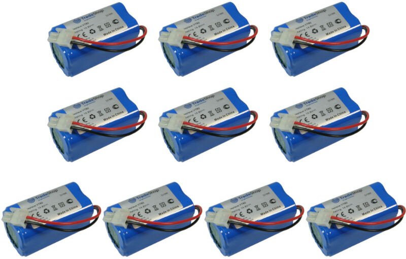 Trade-shop - 10x Premium Li-Ion Akku 14,8V / 2600mAh / 38Wh für Ecovacs Deebot CR130 cen 540 Dibea V780, V870 ersetzt 4I...
