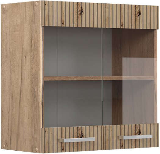 Vicco - Küchenglasschrank R-Line, Artisan-Eiche, 60 cm