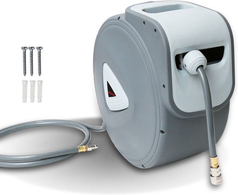 Swanew - Schlauchaufroller Schlauchtrommel automatisch 18 bar– Wand-Schlauchbox mit 1/4 Zoll Anschluss und Einzug-Automa...