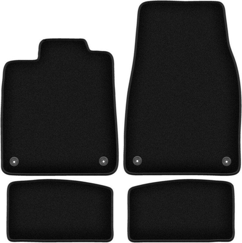 BASIC schwarze Veloursmatten für: Audi e-Tron GT Limousine (2020-)