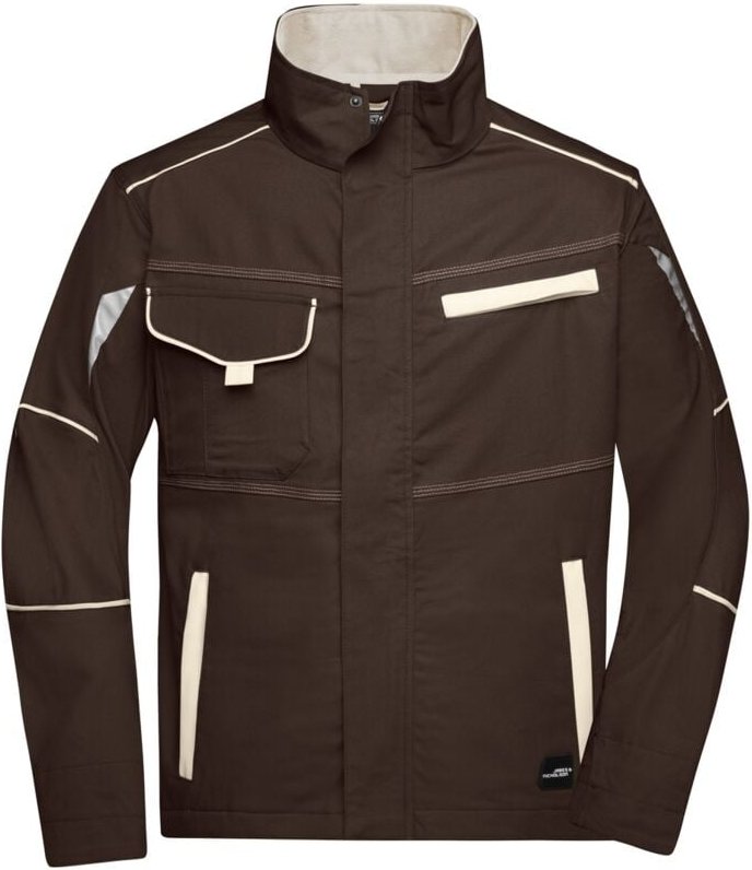 Thumbnail - James&nicholson - Funktionelle Jacke JN849 Gr. 3XL brown/stone