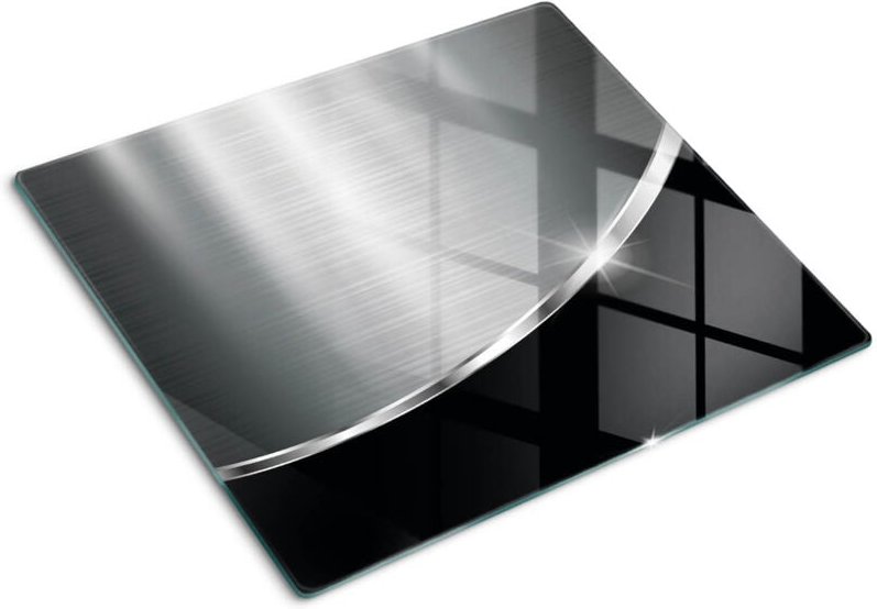 Tulup - Glasschneideplatten - Schneidebrett aus Glas - Herdabdeckplatten - Gehärtetes Glas – 60x52 cm - Textur