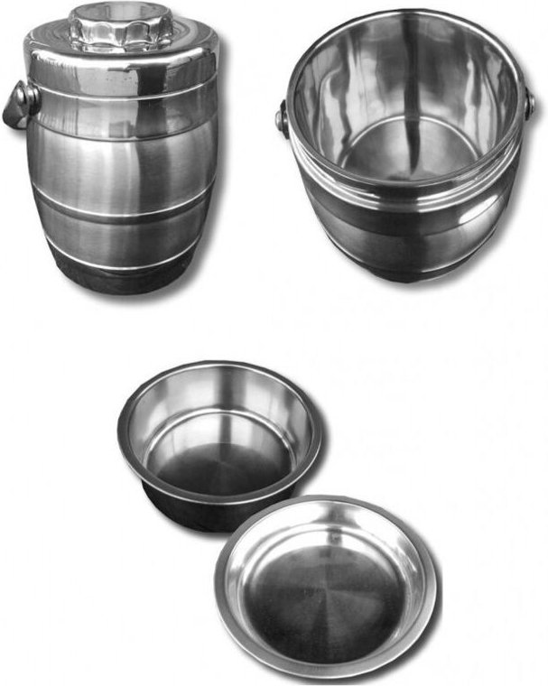 Trade Shop Traesio - Trade Shop - thermos dopple livello 1.6 lt termica porta vivande cibo acciaio 2 inten -