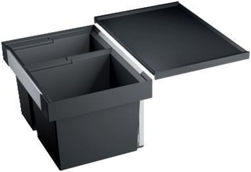 Flexon ii - Einbaumülleimer, geteilt, Volum 38 l 521469 - Blanco