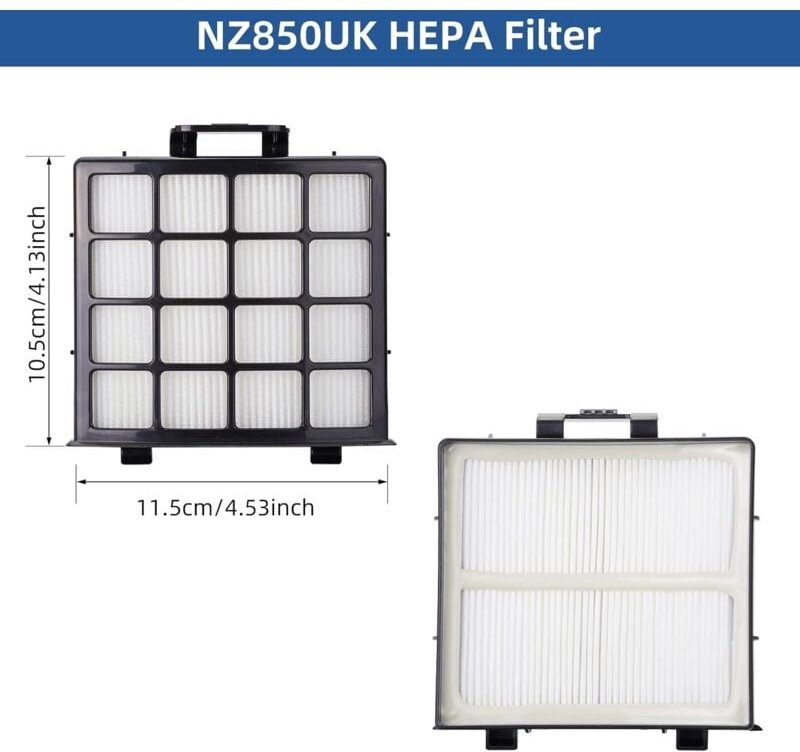 Filterset für Shark NZ850UK/ NZ850UKT/ AZ912UK/ AZ912UKT Standstaubsauger, Ersatz-Schwammfilter und HEPA-Filterzubehör (...