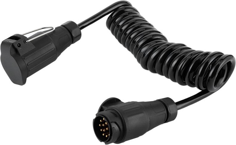 Zoternen - 13-poliger Federkabel-auf-Anhängerstecker-Adapter für Auto, Wohnwagen, Wohnmobil