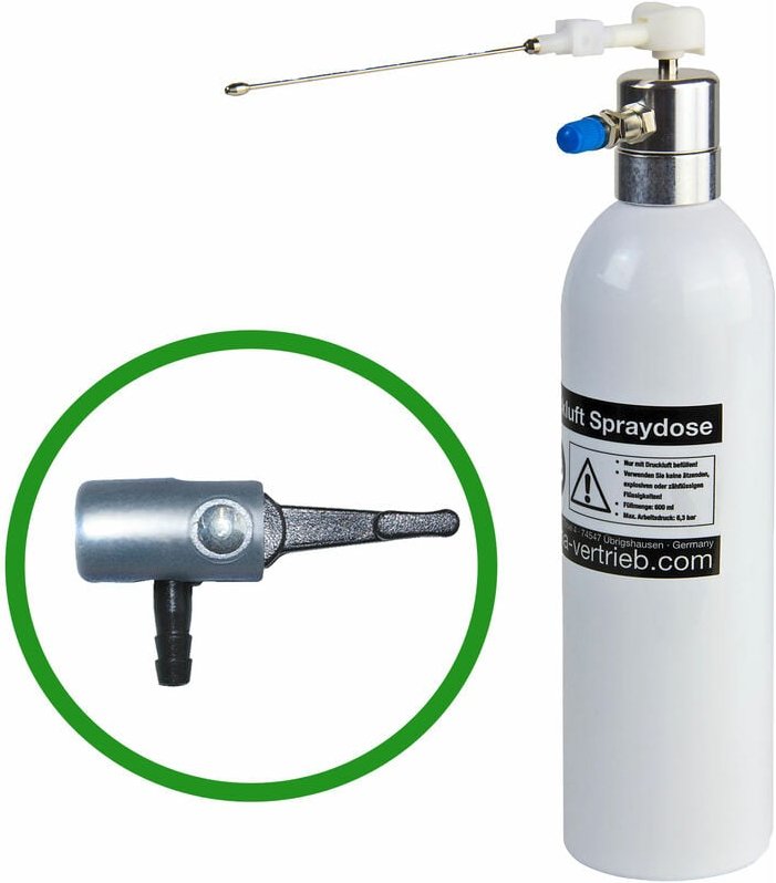 Dema - Wiederbefüllbare Alu Druckluft Spraydose 600ml Sprühflasche Druckluftdose