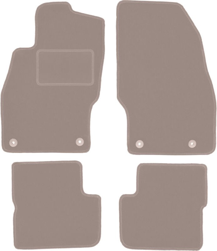 Beige Veloursmatten für: Opel Corsa D Fließheck (2006-2015)