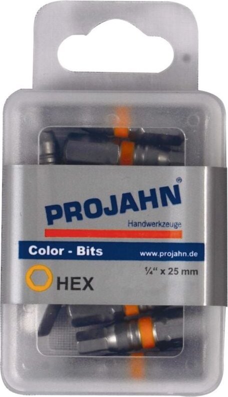 Thumbnail - Projahn 1/4 markierter Bit Innen-6kant 5 mm 10er Pack L25 mm