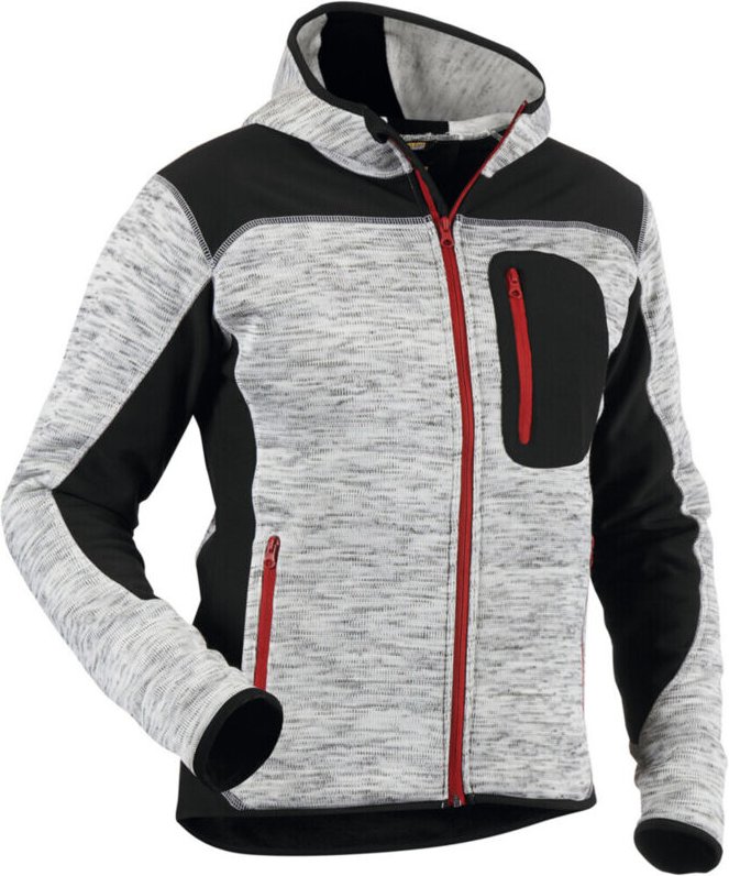 Blakläder Strickjacke, grau / schwarz, Unisex-Größe: m