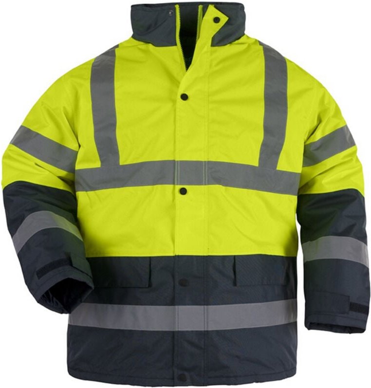 Hochsichtbarer Winter-Arbeitsparka ROADWAY – Neon Gelb XL – 52/54