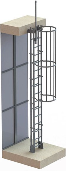 Matisère - Ortsfeste Steigleitern - Steighöhe 1,97 bis 3,08m - CRINO2F-ST-AG-3