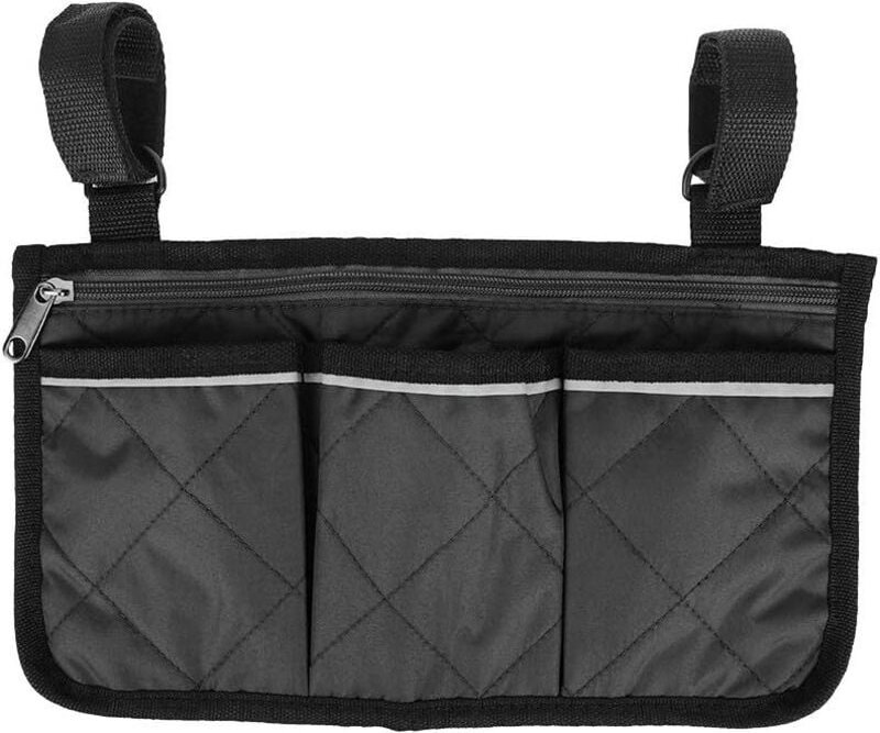 Rollstuhl-Seitentasche, Rollstuhltasche, Rollstuhl-Armlehnen-Zubehörtasche, seitliche Aufbewahrungstasche - Lntyq