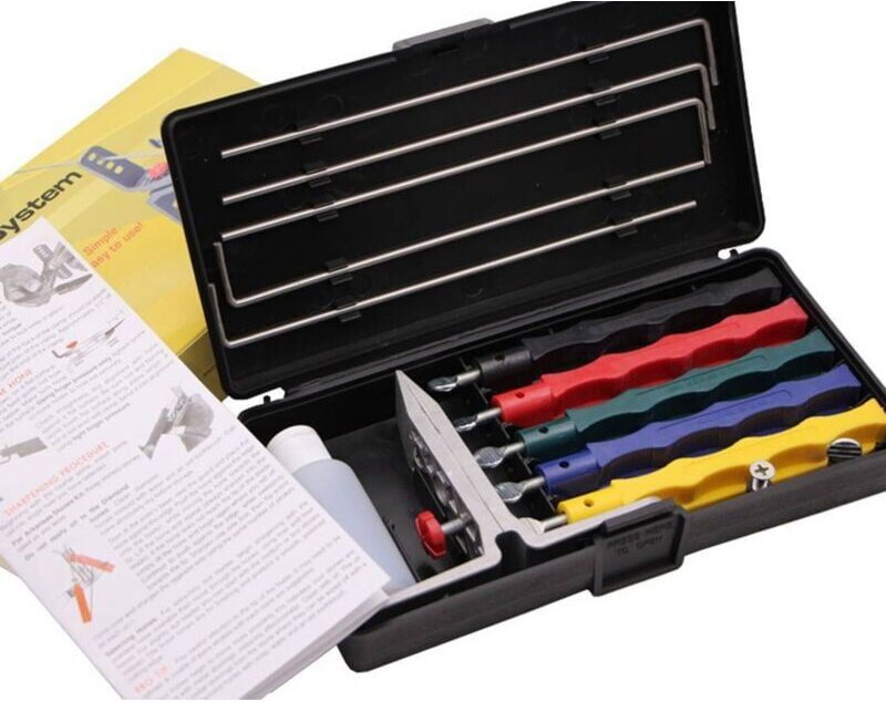 Messerschärfer, Festwinkel-Schleifset, Schleifsteine, professioneller Messerschärfer für Küchenmesser