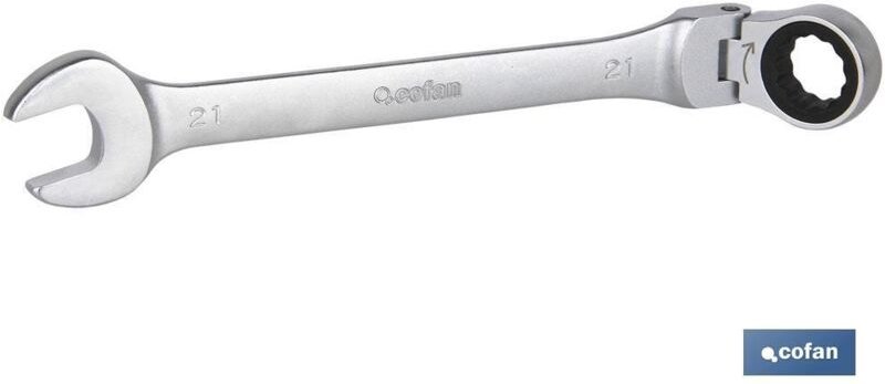 180°-Gelenk-Maulratschenschlüssel 14 mm