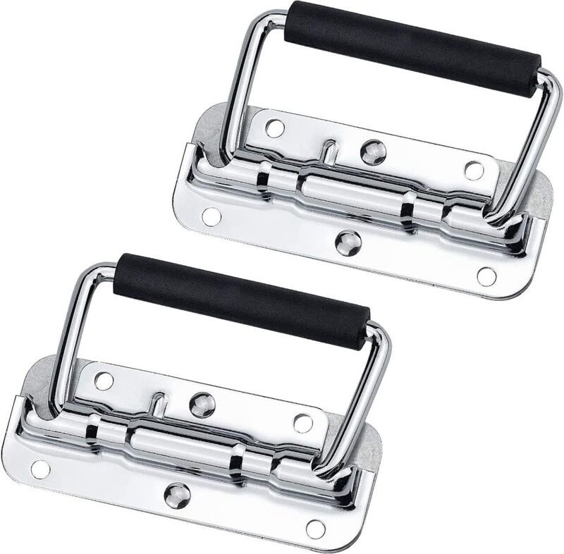 BEBUSINGOTO Stück Türziehgriff aus Metall, Federklappgriff, Koffergriff aus Metall, Kassengriff, Kassierergriff, für Tür...