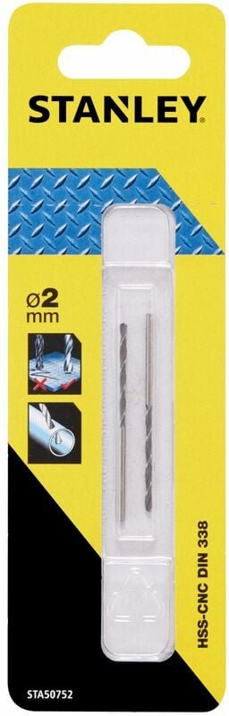 Thumbnail - 2 HSS-CNC Bohrer für Metall ø 2mm STY-STA50752-QZ
