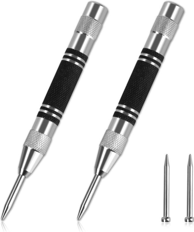 2-teiliger automatischer Stanzer, 128 mm verstellbarer automatischer Schlagstanzer, federbelasteter Körner, kommt mit 2 ...